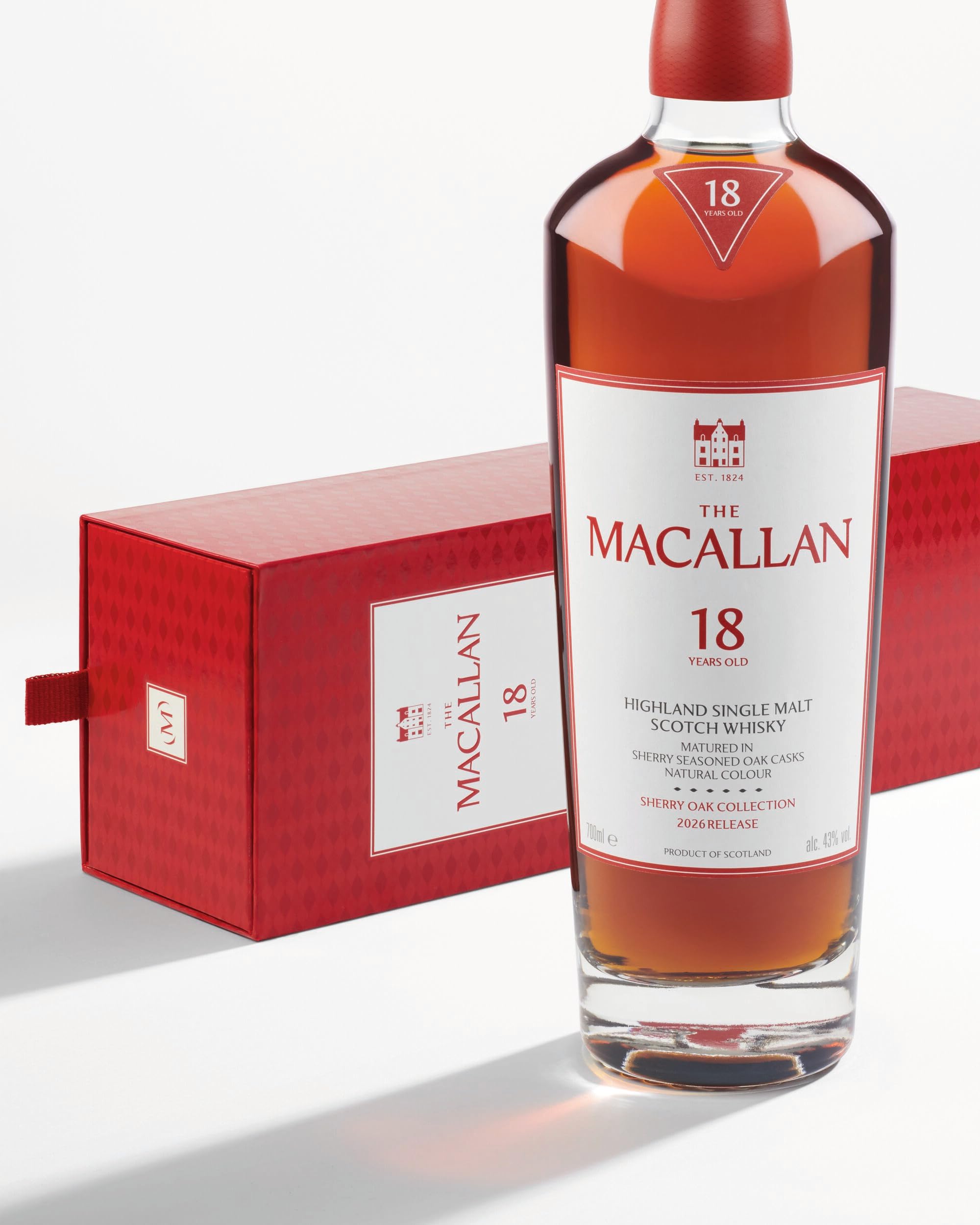 The Macallan 18 Years Old Sherry Oak, Single Malt Speyside Scotch